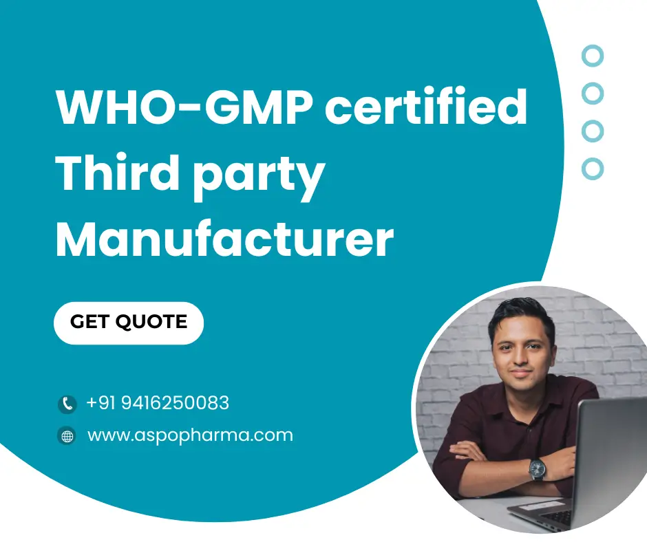 who gmp certified third party pharma manufacturer