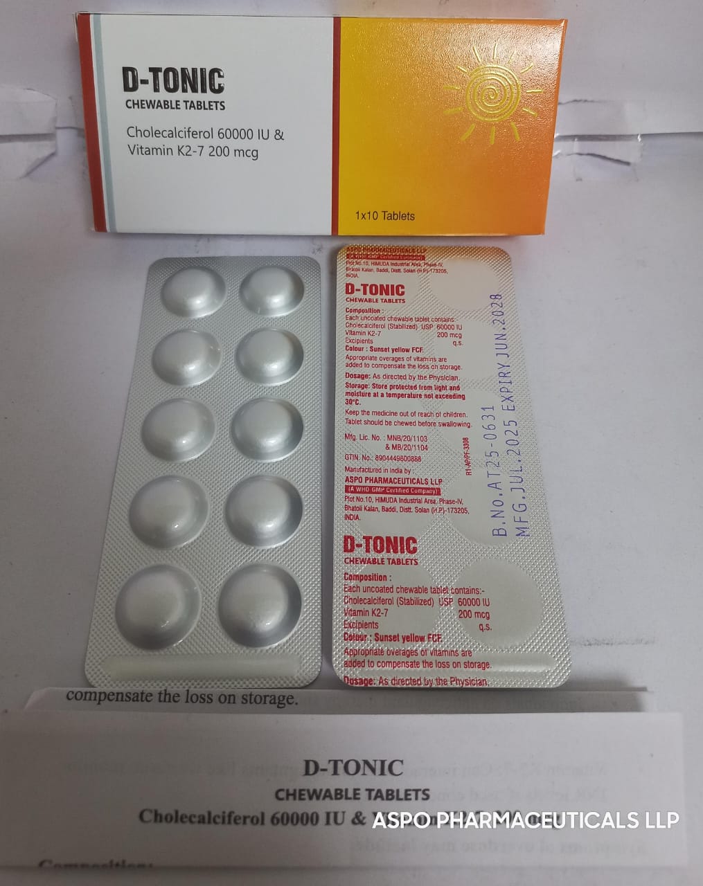 Cholecalciferol 60000 IU & Vitamin K2-7 200 mcg Tablets Manufacturer