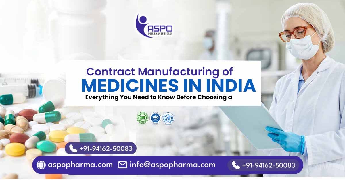 contract manufacturing of medicines in India